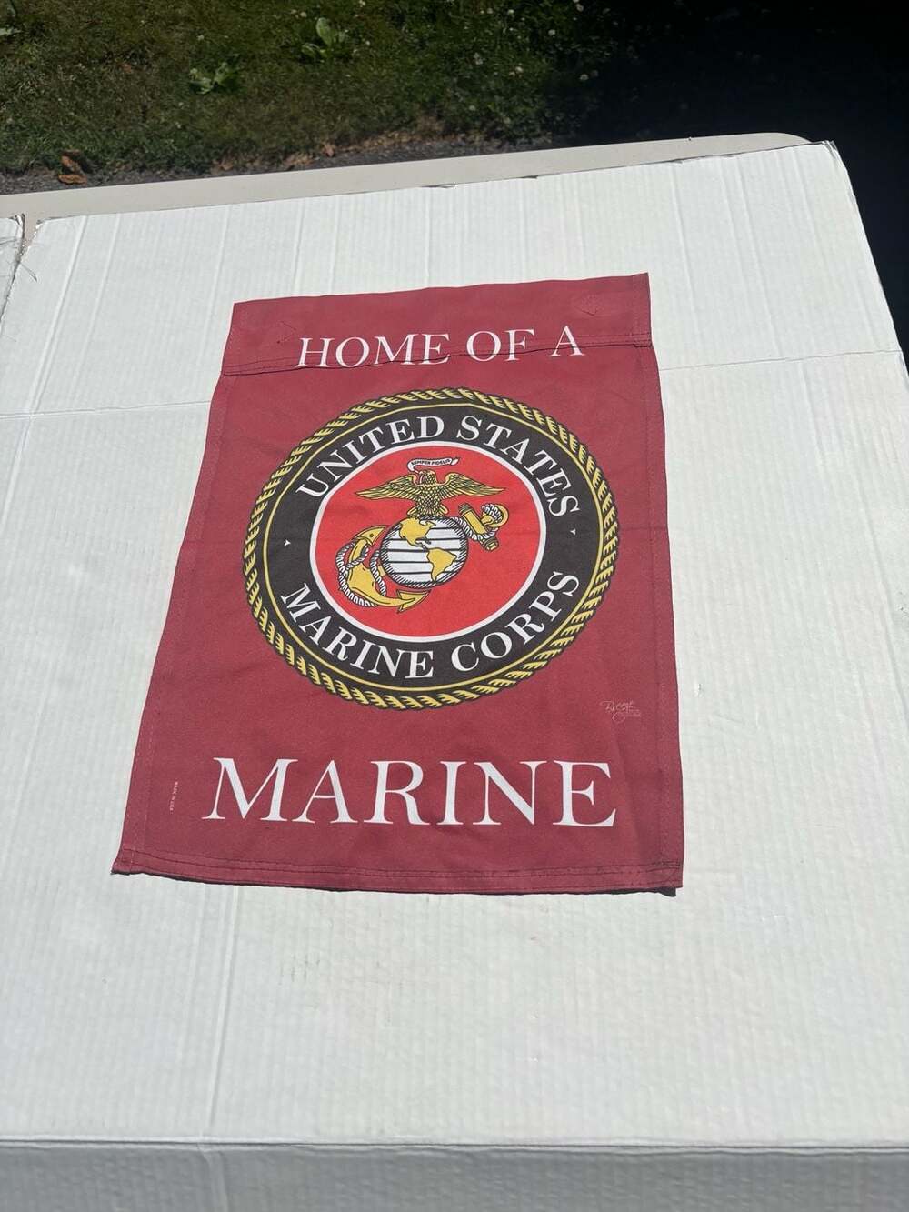 Breeze Decor Home of a Marine Corps Double-Sided Garden Flag